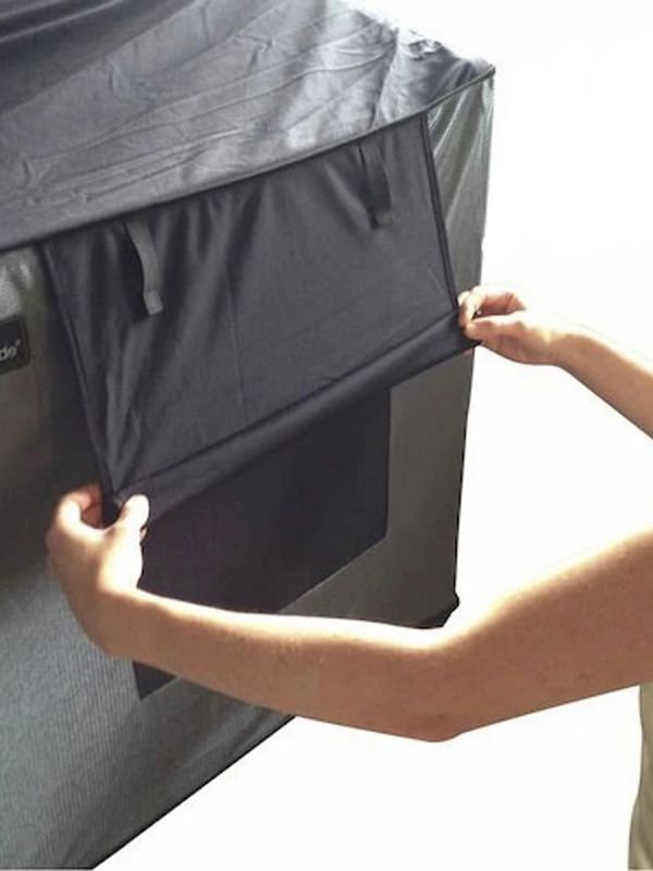 SnoozeShade cot blackout curtain - help for rooms that are difficult to darken.