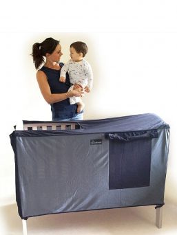 SnoozeShade cot blackout curtain - help for rooms that are difficult to darken.
