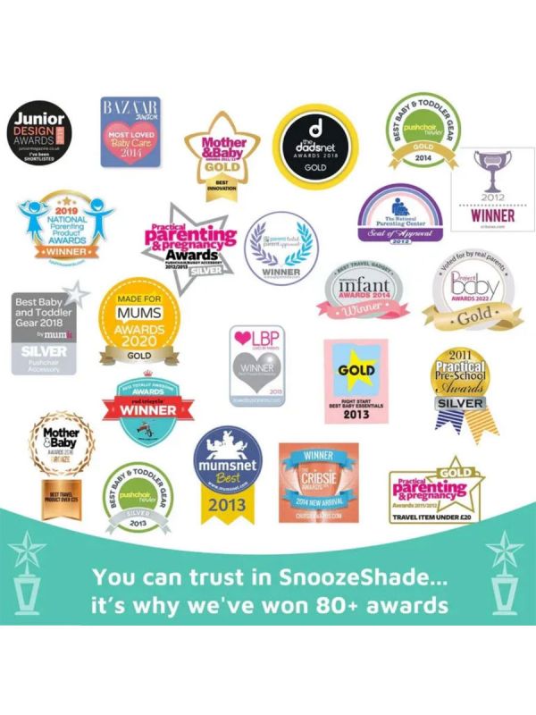 SnoozeShade Original Deluxe (0-6kk) Universal stroller/pushchair sunshade