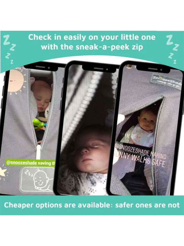 SnoozeShade Original Deluxe (0-6kk) Universal stroller/pushchair sunshade