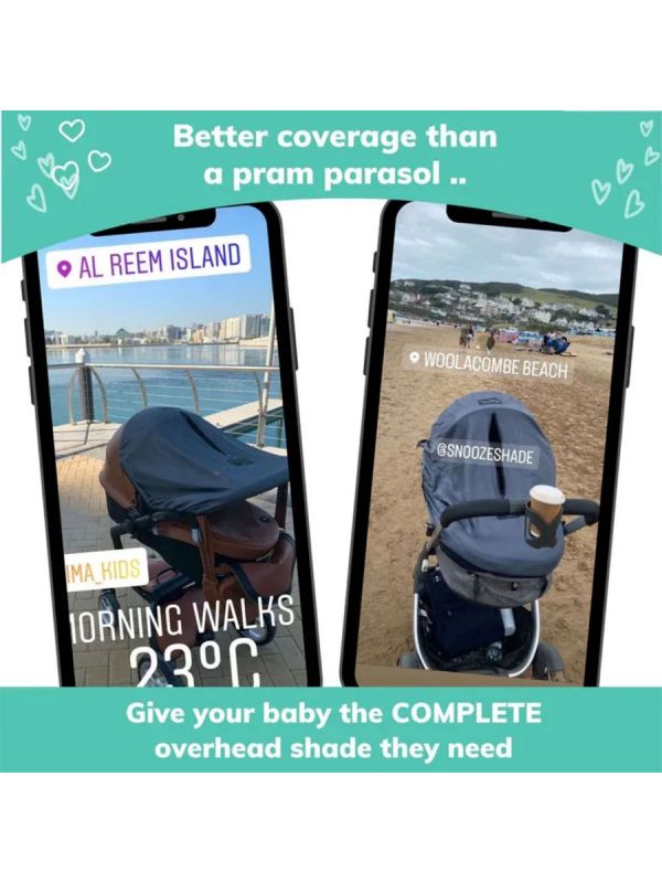 SnoozeShade Original Deluxe (0-6kk) Universal stroller/pushchair sunshade