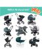 SnoozeShade Original Deluxe (0-6kk) Universal stroller/pushchair sunshade