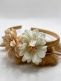 Studio Frommie Tiara Flowers headband, white-cream