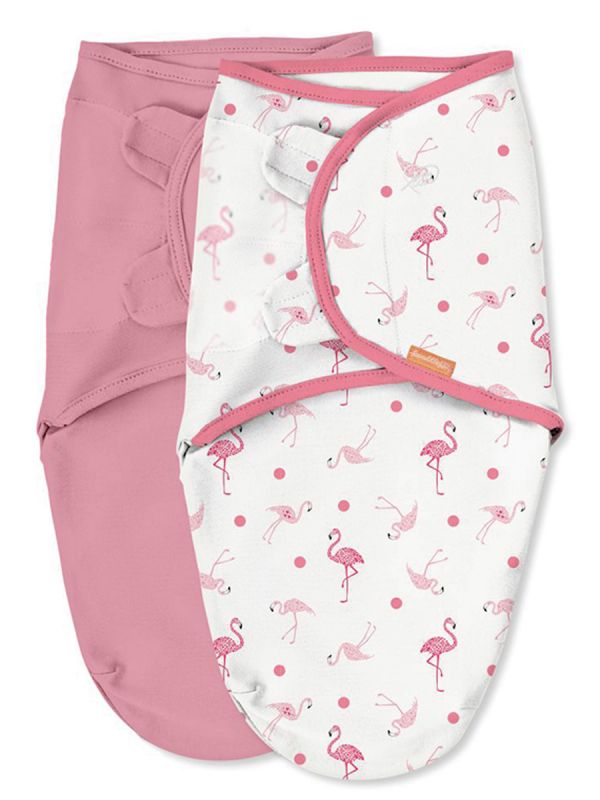 SwaddleMe Wrap 0-3mth, Flamingo 2-pack