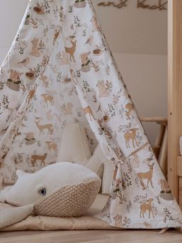 Teepee tent for children and carpet, Forest Friends