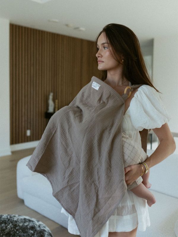 Nursing cover for privacy, Pale Taupe Beige