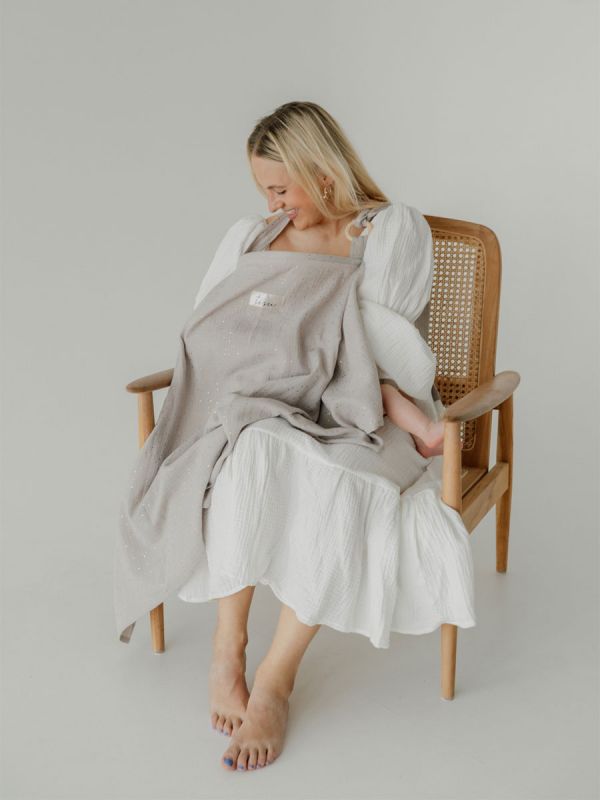 Nursing cover for privacy, Taupe Beige