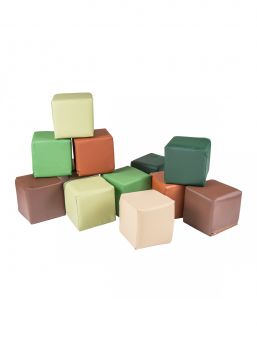 Soft play blocks for the children's room - build an obstacle course, a fortress or even a tall tower safely from blocks