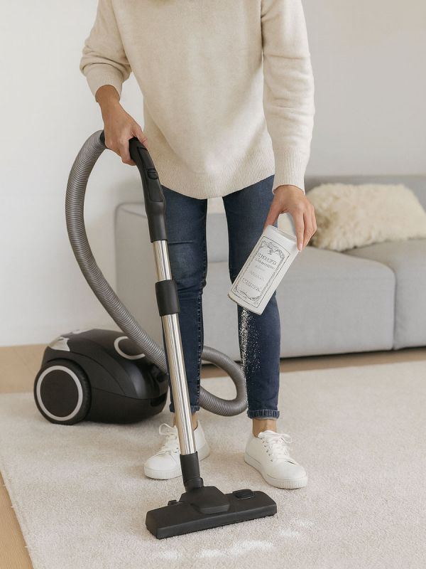 Fragrance powder for textiles and vacuumable surfaces