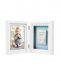 Double frame for handprint or footprint + photo, white