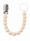 FAIRY OF PREGNANCY trendy, safe and good quality pacifier holder. Pacifier holder keeps pacifier close to the baby. Pacifier holder prevents dripping, when the pacifier often get dirty or lost. Pacifier holder is made out of safe BPA free food grade silicone beads and ring. Metal clip fastening. Hand wash with warm soapy water.