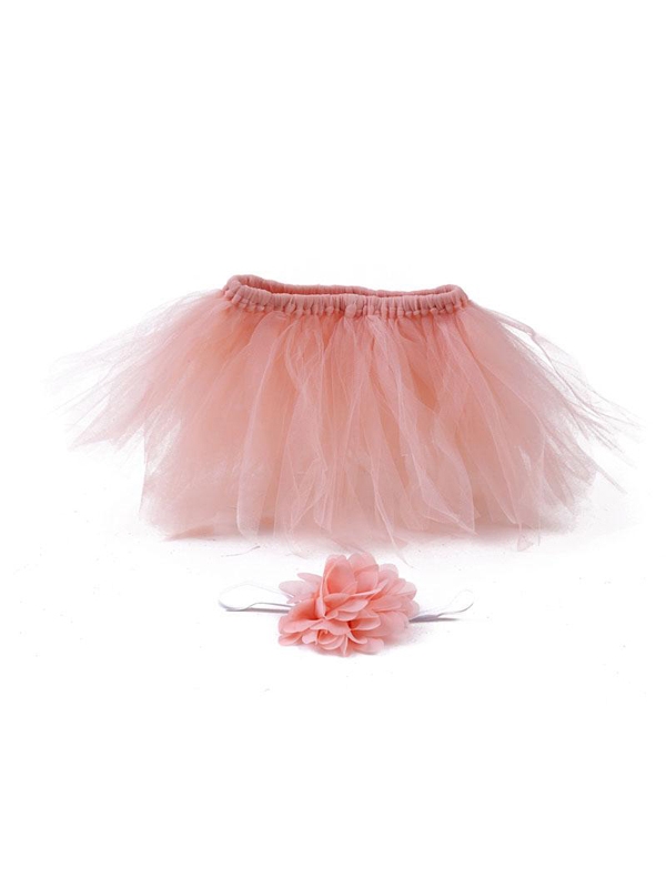 Tutu + headband (peach)