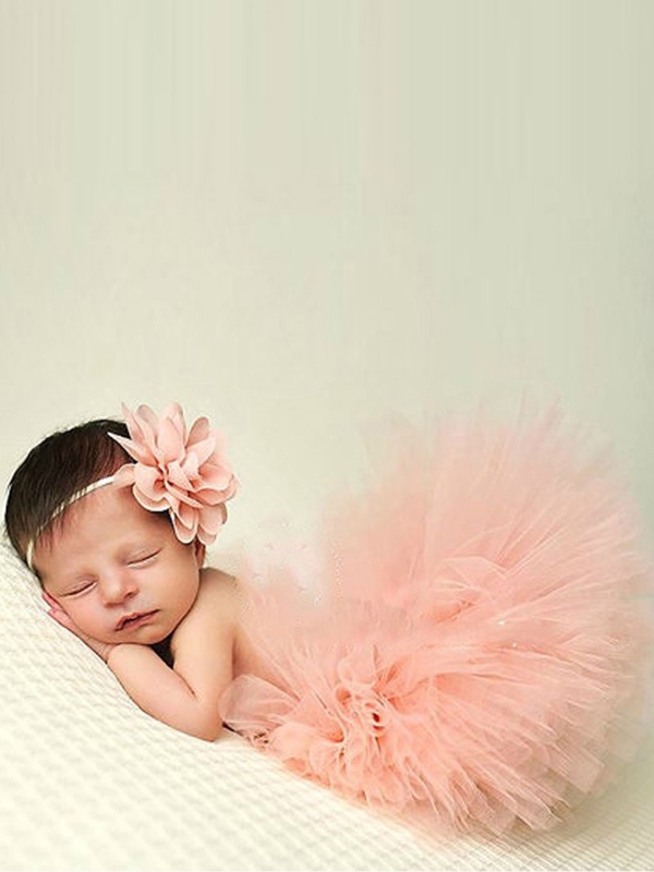 Tutu + headband (peach)