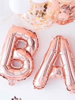 Ginger Ray foil balloon Baby, rosegold 
