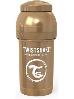 TwistShake - Baby Bottle 180ml, pearl copper
