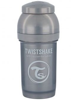 TwistShake - Baby Bottle 180ml, pearl grey