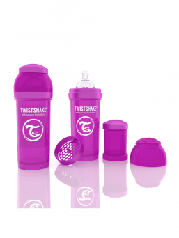 TwistShake - Baby Bottle 260ml, purple
