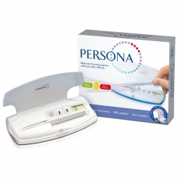 PERSONA is easy to us and has no side effects. Once your period has started, you simply press a button on the Monitor. PERSONA then uses coloured lights to inform you when you are free to make love without contraceptives or need to do a test to find out. Just check your Monitor each morning to see which light is shining.