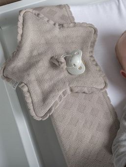Baby’s Only Reef pacifier cloth, urban taupe
