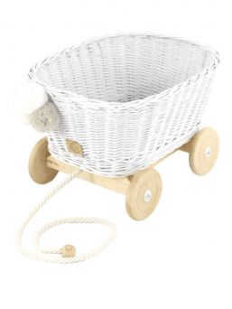 Beautiful Pull Cart for playtime! Fill the stroller with your beloved soft toys and books, perfect carts for your child’s play.