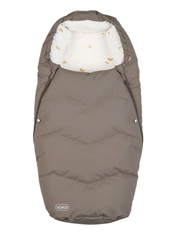 VOKSI - Urban extendable down footmuff 0-4,5y walnut