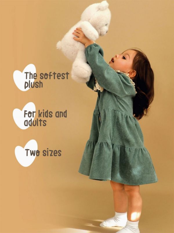 White Teddy bear 25cm