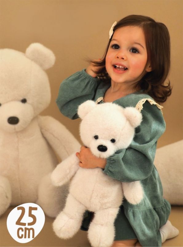 White Teddy bear 25cm