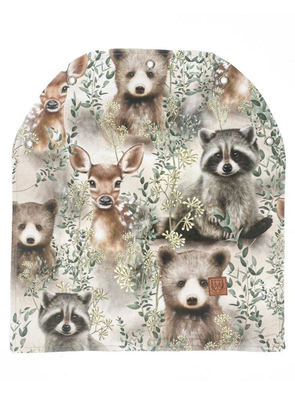 Pram curtain, forest animals