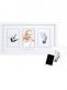 Baby 3-piece photo frame and ink, white