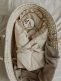Baby swaddle & playmat, Beige ruffles