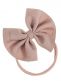 Baby bow headband – soft and elastic headband, Dark Beige