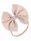 Baby bow headband – soft and elastic headband, Light Beige