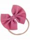 Baby bow headband – soft and elastic headband, Rasberry
