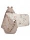 Baby Car Seat Warmer Bag – Beige velvet and giraffes