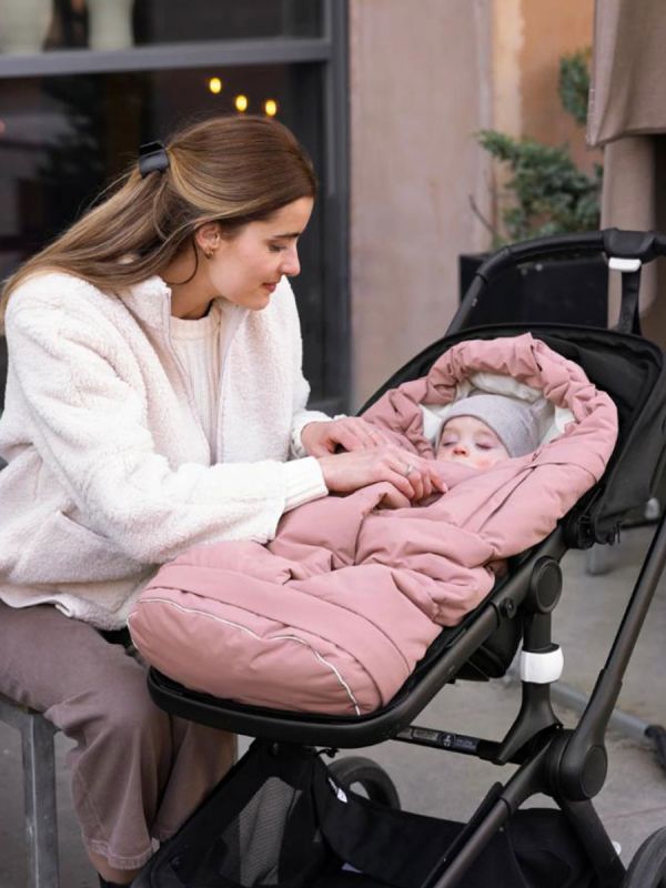 VOKSI - City extendable down footmuff 0-5y, Blush