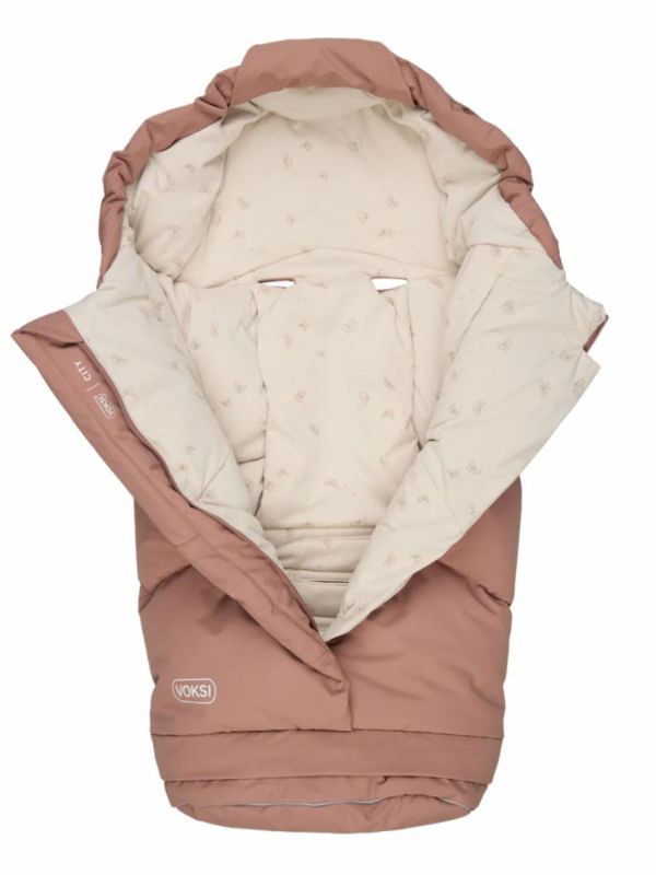 VOKSI - City extendable down footmuff 0-5y, Blush