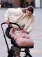 VOKSI - City extendable down footmuff 0-5y, Blush