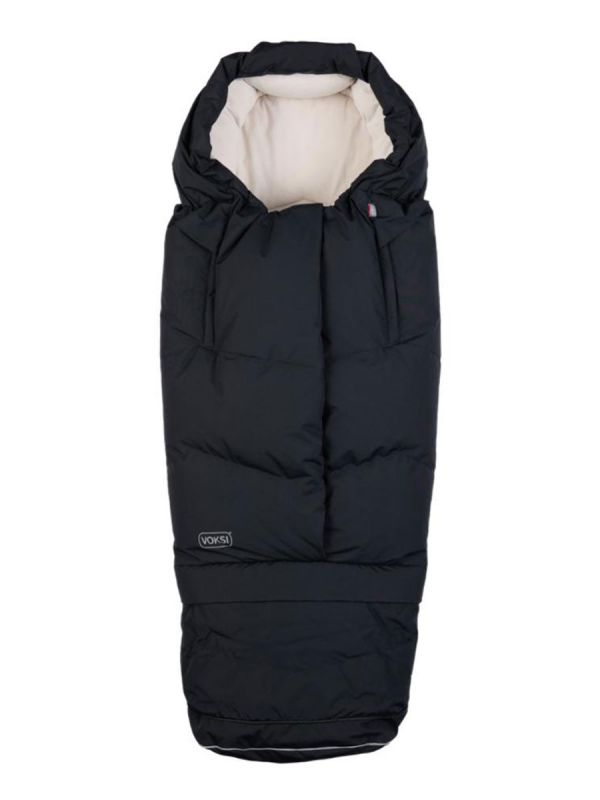 Voksi - City North down thermal bag - winter's warmest stroller bag, Black