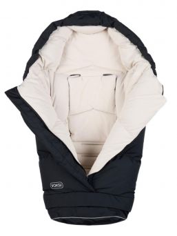 Voksi - City North down thermal bag - winter's warmest stroller bag, Black