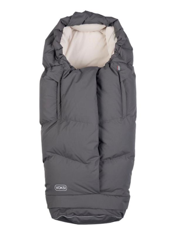 Voksi - City North down thermal bag - winter's warmest stroller bag, Grey