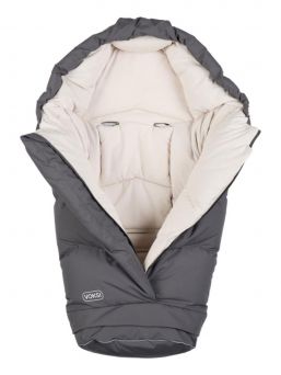 Voksi - City North down thermal bag - winter's warmest stroller bag, Grey