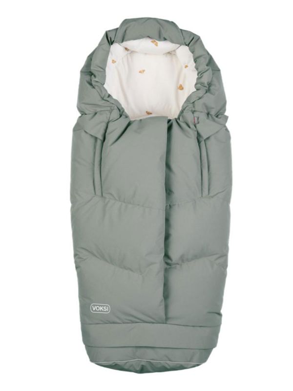 Voksi - City North down thermal bag - winter's warmest stroller bag, Meadow Green