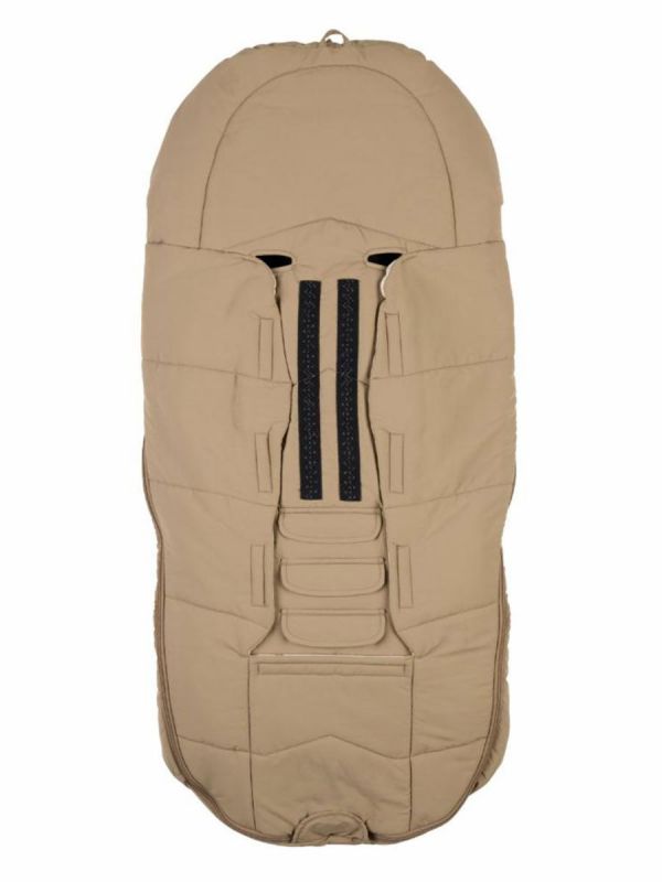 VOKSI - Explorer baby's bigger down footmuff, Dark Sand
