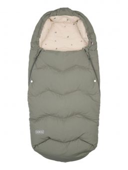 VOKSI - Explorer baby's bigger down footmuff, Meadow Green