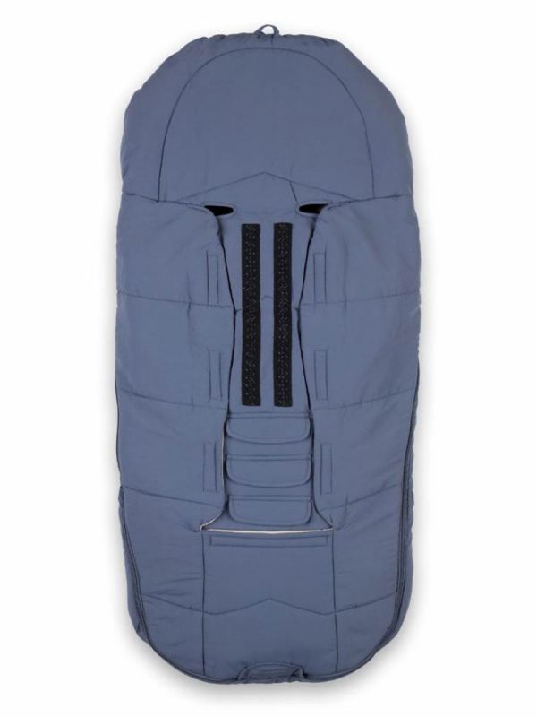 VOKSI - Explorer baby's bigger down footmuff, Stone Blue