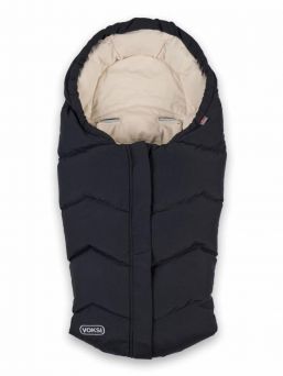 VOKSI - Move baby's down footmuff, black