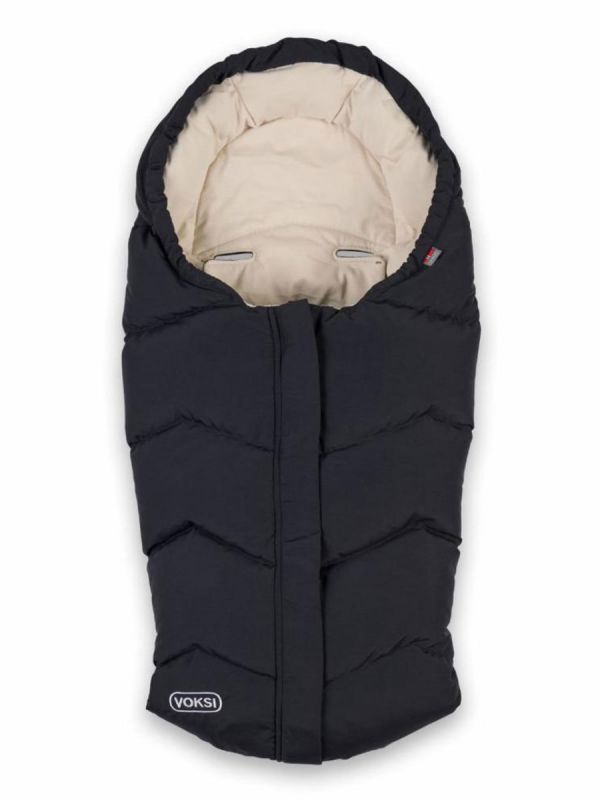 VOKSI - Move baby's down footmuff, black