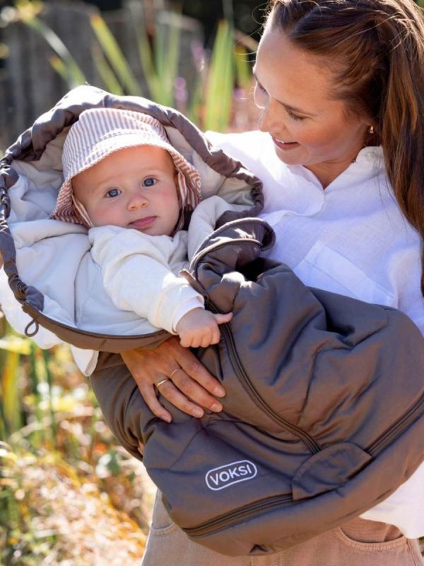 VOKSI - Sky Light sleeping bag 0–4y, Walnut