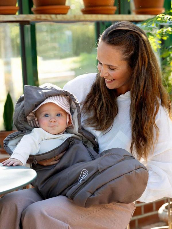 VOKSI - Sky Light sleeping bag 0–4y, Walnut