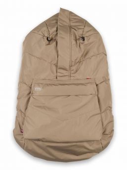 Voksi Carrier Cover – Warm wind protection for baby carrier, Dark Sand